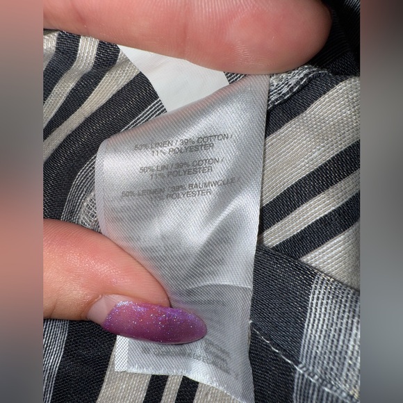 Madewell Black and White Striped Mini Dress- Size 2 - Picture 9 of 9